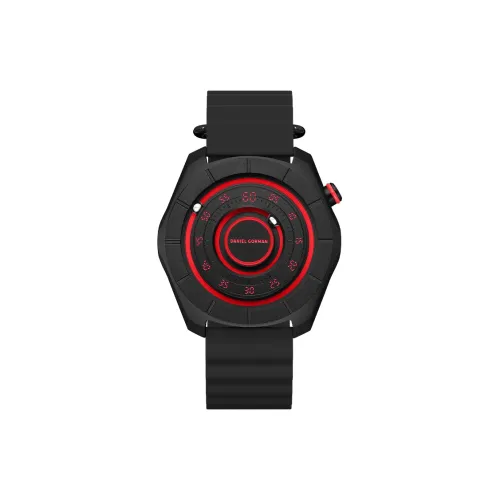 DANIEL GORMAN Daniel Golman Мужские часы Кварцевый механизм Силиконовый ремешок Часы Мужские Черный циферблат