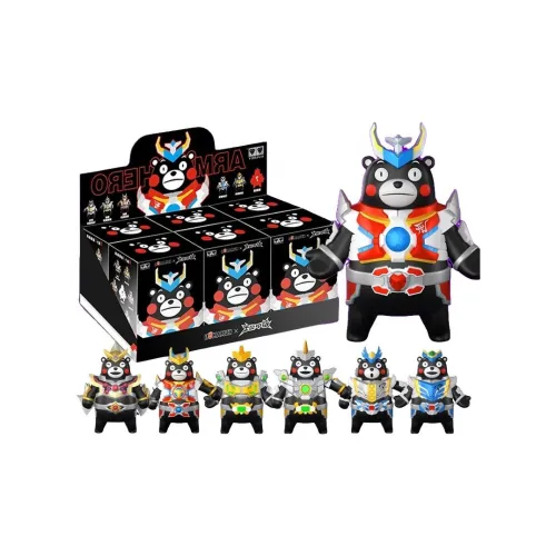 AULDEY Armor Hero Xingtian Кумамон The Brave Returns Модная игрушка Слепые коробки Один Mystery Коробка Целая коробка 6 шт