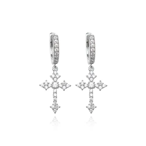 DH7 Серьги из меди и циркона унисекс