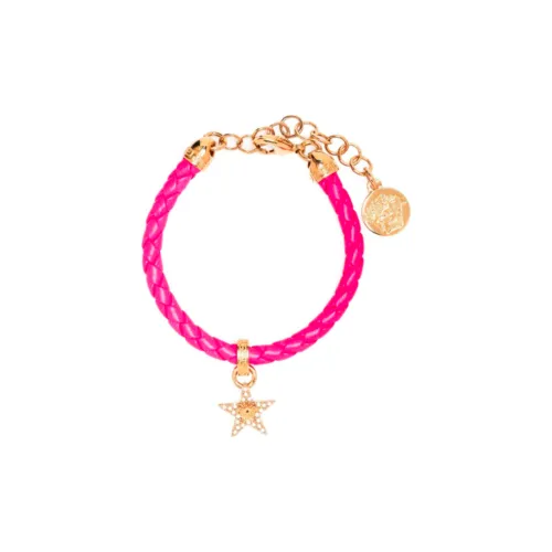 VERSACE Кристальный, Металл, Кожа, Нарукавные повязки, Розовый, Женские