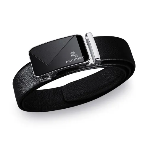 POLOMEISDO Лицевая коровья кожа Fashion Minimalist Style Ремень Включен Boyfriend Модный Юность Мужской Серебряный