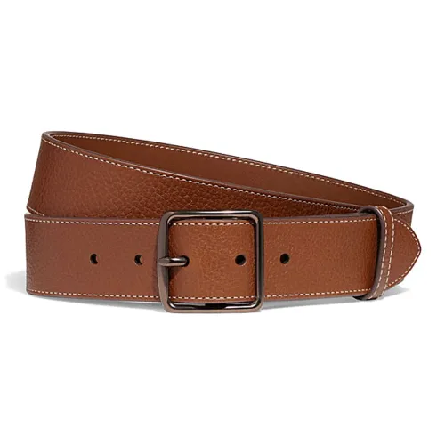 COACH Ремни из коровьей кожи Мужской Кофейный 3,8 см
