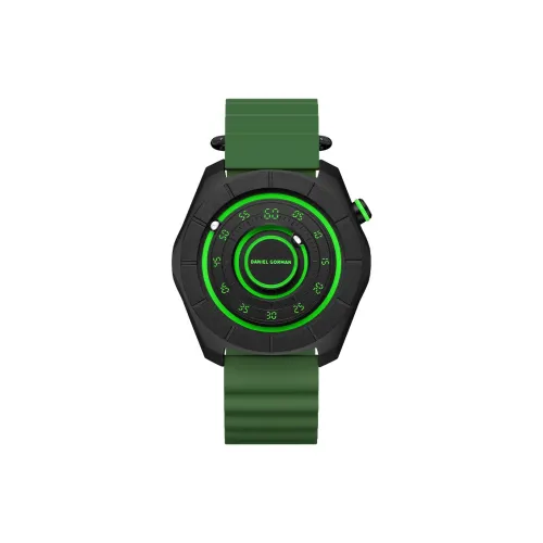 DANIEL GORMAN Daniel Golman DG Watch Кварцевый механизм Силиконовый ремешок Часы Мужские Черный циферблат