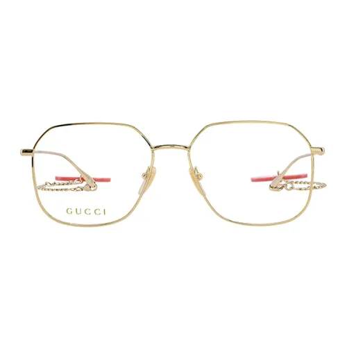 GUCCI Металл Нерегулярная форма OPTICAL Очки Унисекс Золотой