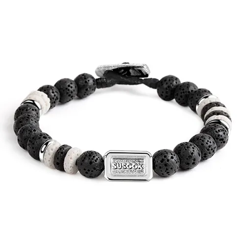 SUSOOK Браслеты из вулканического камня Унисекс Черный