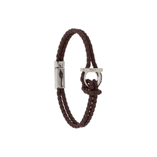 FERRAGAMO Brass Bracelets Мужской Коричневый