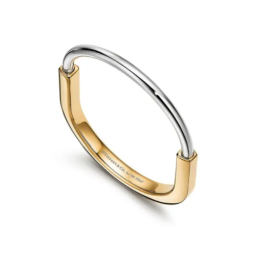 TIFFANY & CO. Браслет Желтое И Белое Золото 18 Карат Потайная Застежка