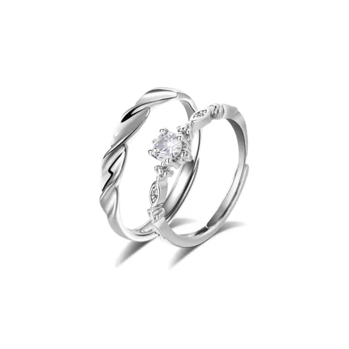 COPI Циркон Кольца Унисекс Серебряный