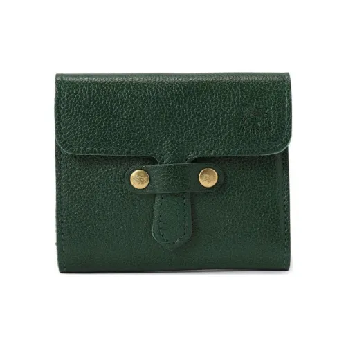 Il Bisonte Кошелек из коровьей кожи Унисекс Зеленый