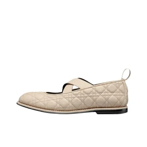 DIOR Tendu Туфли Mary Jane для мужчин бежевые с плоской подошвой