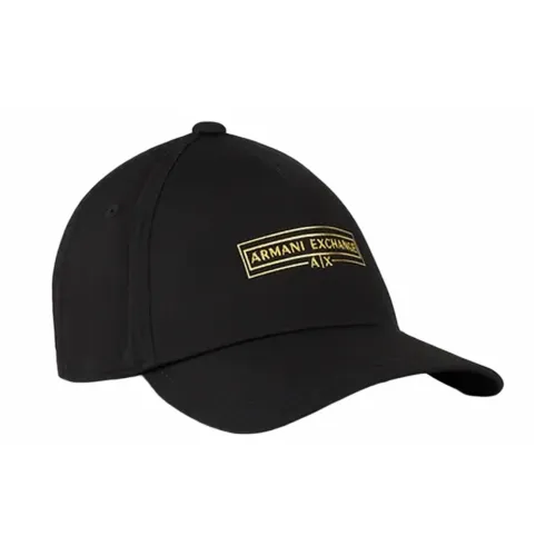ARMANI EXCHANGE Хлопковые кепки черные мужские