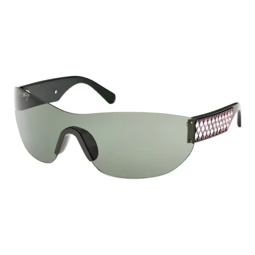 Swarovski Искусственный кристалл Нерегулярная форма Солнцезащитные очки Женские Черный