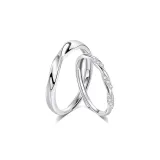 Кольца для пары Mobius [999 пробы серебро]