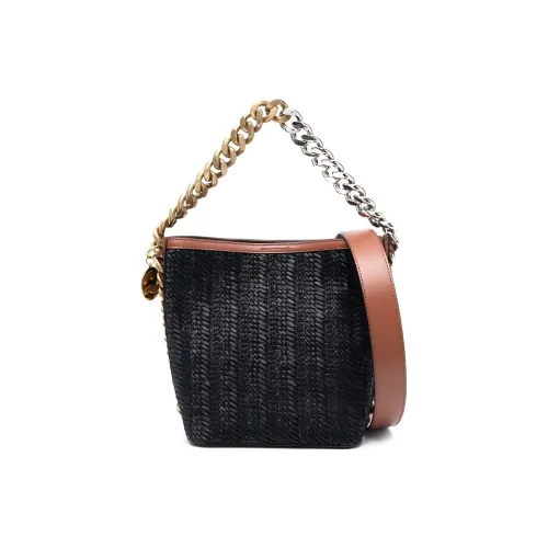 Stella McCartney Полипропиленовая PP Ведрообразная Сумка Сумка через плечо Сумка среднего размера Женская Черная