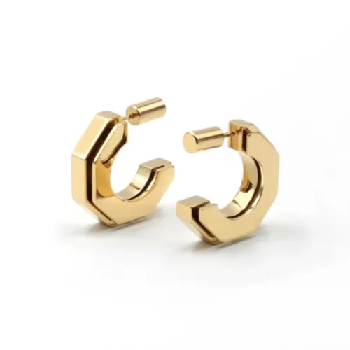ALP JEWELRY 14K Вакуумное Золото Покрытие Серьги Женские
