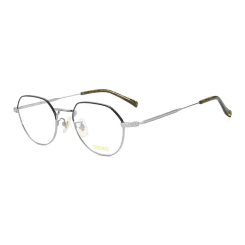 SEIKO Титан Материал Нерегулярная форма Очки с диоптриями Мужской Серый Матовый Черный
