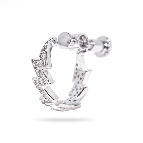 WIC Lightning T Square Rhinestone Заколка для волос On Серьги Унисекс