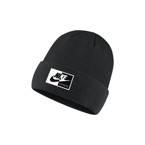 NIKE Акриловая шапка-бини черного цвета унисекс
