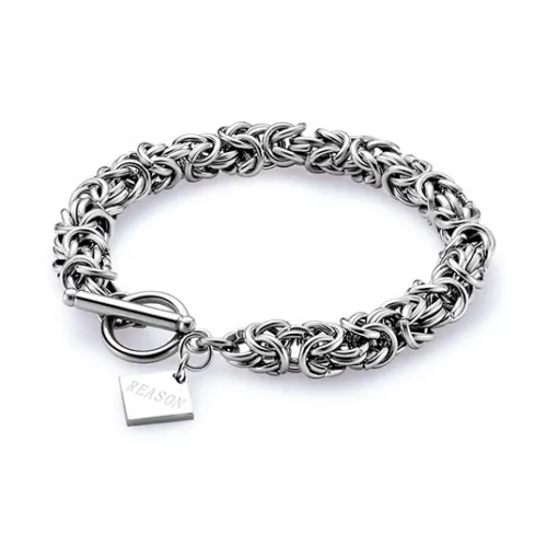 TOTWOO Титановая сталь Браслеты Серебряный Унисекс