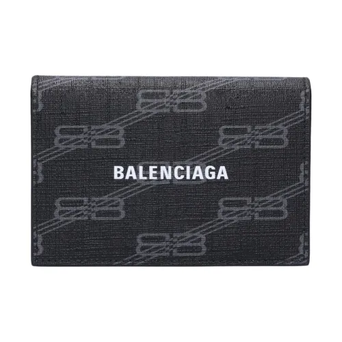Balenciaga Покрытый холст Картхолдер Стандартный Женский Черный и Серый