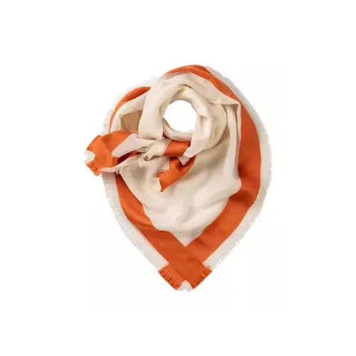 JOHNSTONS OF ELGIN Палантины Женские Белые Оранжевые