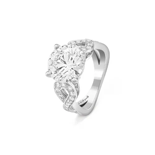 Van Cleef Arpels HIGH JEWELRY SOLITAIRES Кольца с алмазами Унисекс Серебряный