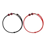 Браслет Lucky Bead [Черный + Красный]