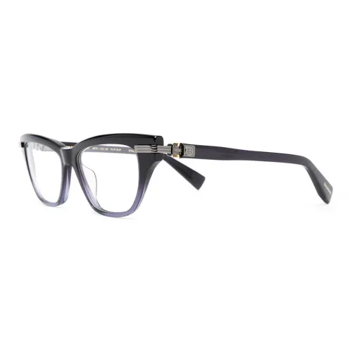 BALMAIN Титан Ацетат Нерегулярная форма Оправы для очков Женские Черный