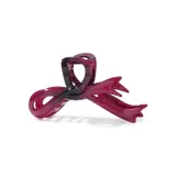 Розово-красный - Заколка-краб