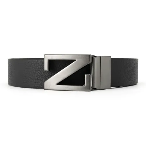 Ermenegildo Zegna Ремни из коровьей кожи, черные, мужские