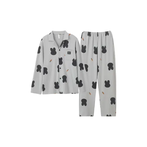 ROUKEER Пижамный комплект мужской светло-синий