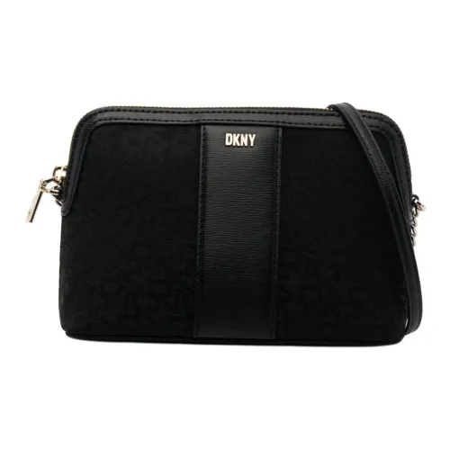 DKNY Телячья кожа полиэстер сумка через плечо женская черная