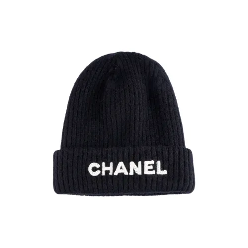 CHANEL Кашемир Шапки-бини Женские Черный