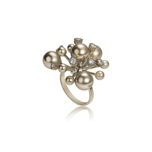 STYLEJING Искусственные Синтетические Жемчужные Кольца Женские