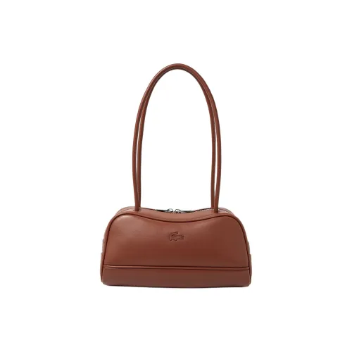 LACOSTE Коровья кожа полиэстер полиамид сумка через плечо стандартная женская коричневый