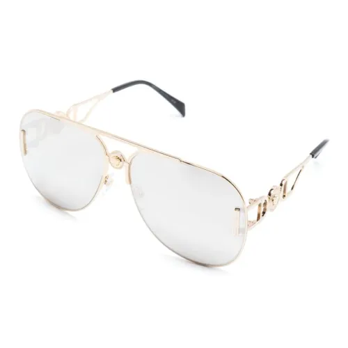 VERSACE Металл Ацетат Aviator Солнцезащитные очки Женские Золотые