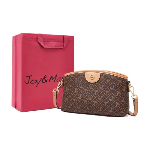 Joy Mario ПВХ Легкий Практичный Коммутирующий Сумка Сумка через плечо Сумка на плечо Стандартная Женская Камень Коричневый Экрю Кофейный