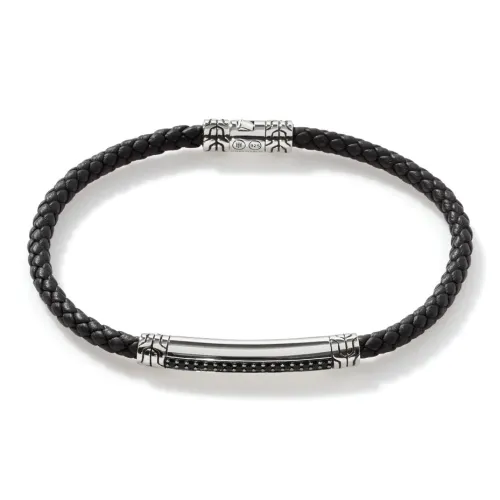 JOHN HARDY Кожа Серебряный Браслеты Унисекс Черный