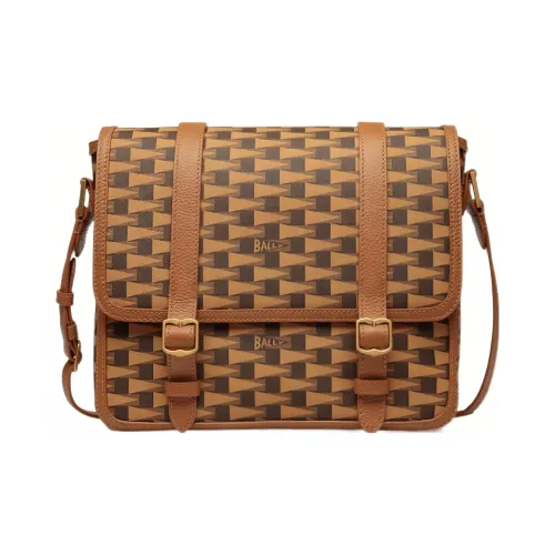 BALLY Сумка для доставки из коровьей кожи сумка через плечо мужская коричневая