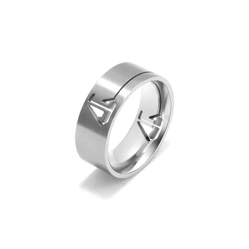 Zeroline Титановая сталь Кольца Удачи во всем Кольцо Унисекс