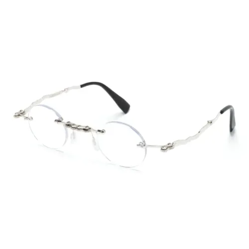 KUBORAUM Металл Круглые Оправы для очков Женские Серебряные