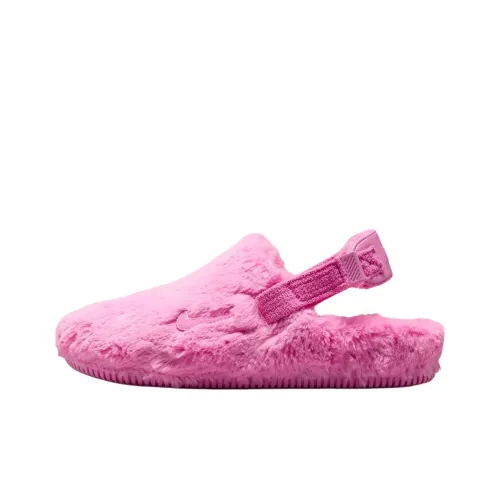 Nike Calm Mule Slip Resistant Abrasion Resistant Низкий Топ Повседневная Обувь Женская Розовая