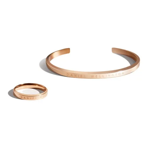 Daniel Wellington Alloy Bangles Unisex Rose Gold Даниэль Уэлингтон Сплав Браслеты Унисекс Розовое Золото