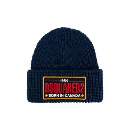 DSQUARED 2 Шерсть Бини Мужской Морской Синий