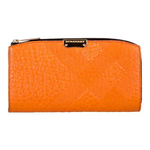 Burberry Телячья кожа Кошелек Женские Розовый Оранжевый