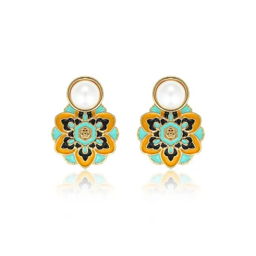 Exhibition Медные серьги-гвоздики женские