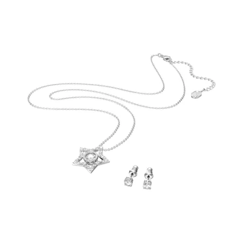 Swarovski STELLA Родиевое покрытие/Искусственный кристалл Ювелирные аксессуары Женские
