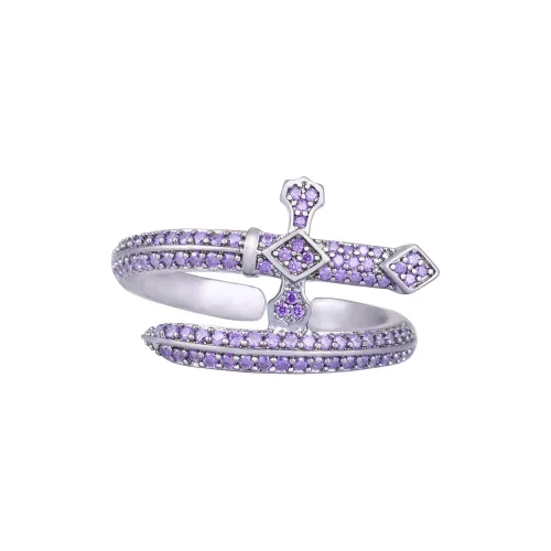 ICEGANG Циркон Регулируемое Кольцо с Открытым Концем Full Ромб Классический и Унисекс