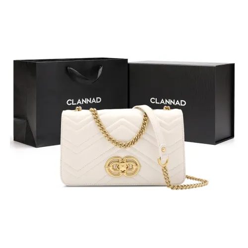 Clannad Сумка через плечо из коровьей кожи женский экрю