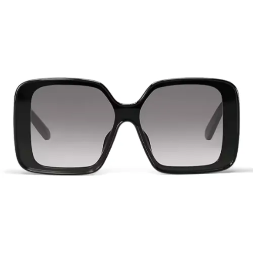 LOUIS VUITTON Ацетат Квадратные Солнцезащитные Очки Женские Черные